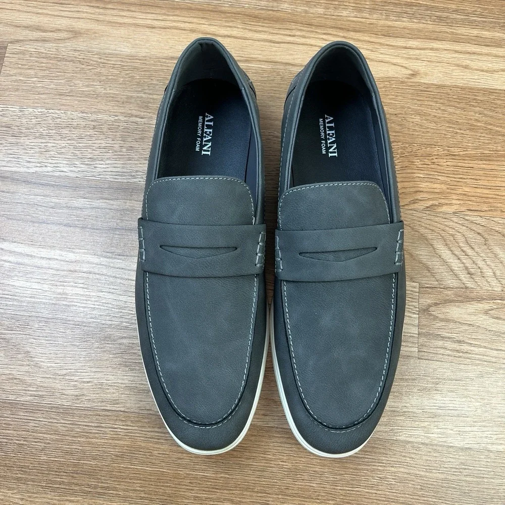 Alfani Leon‎ Loafers Men's Size 12 Grey Slip on NEW